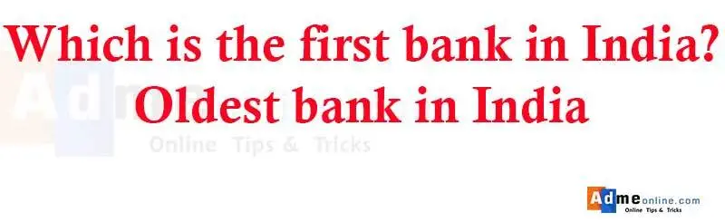 1st bank in india